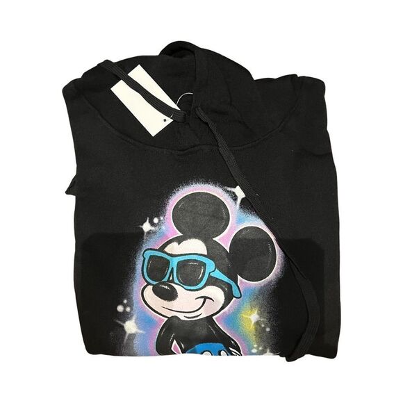 Black Disney Mickey Mouse Hoodie Sweatshirt - Picture 4 of 10